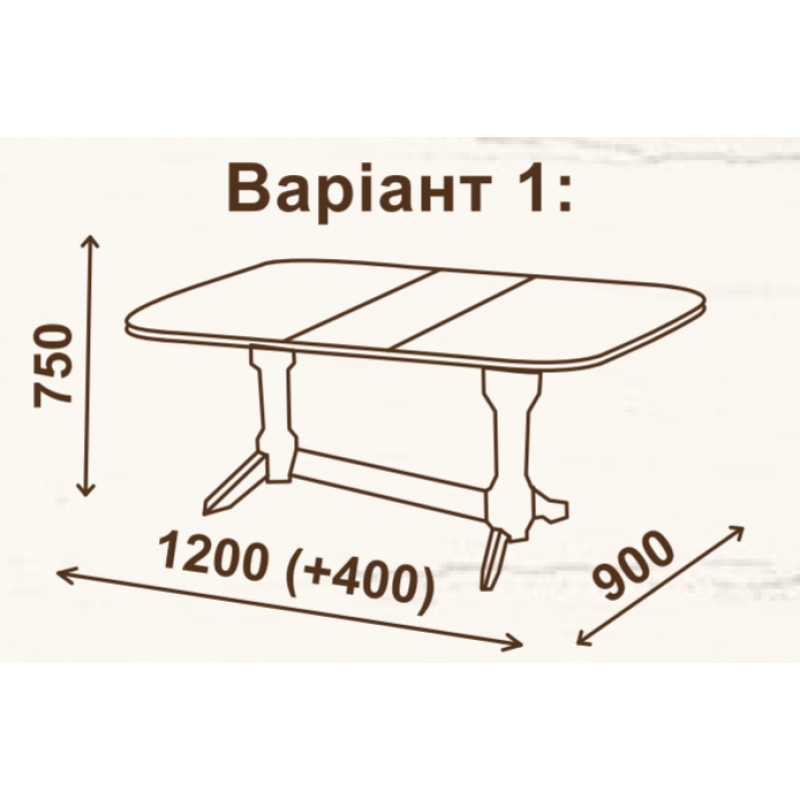 Стол обеденный Орфей 1.2 Микс мебель™