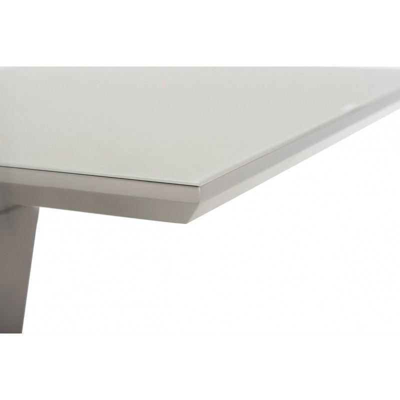 Стол TMМ-51 серый МДФ + матовое стекло Vetro™
